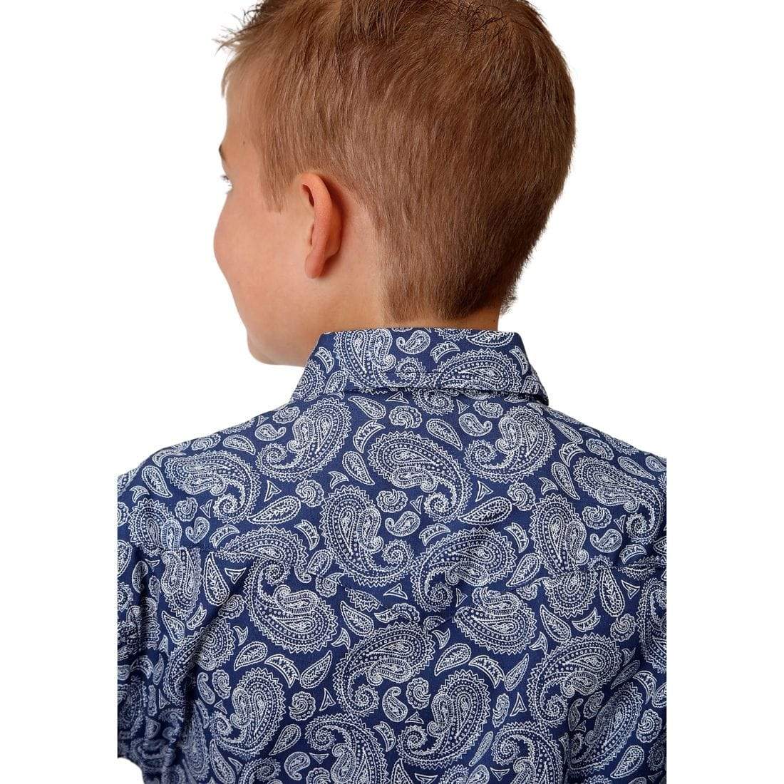 Roper CLOTHING-Boys Long Sleeve Shirts Roper Boys West Made Collection Long Sleeve Shirt