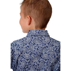 Roper CLOTHING-Boys Long Sleeve Shirts Roper Boys West Made Collection Long Sleeve Shirt