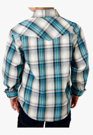 Roper CLOTHING-Boys Long Sleeve Shirts Roper Boys West Made Collection Long Sleeve Shirt