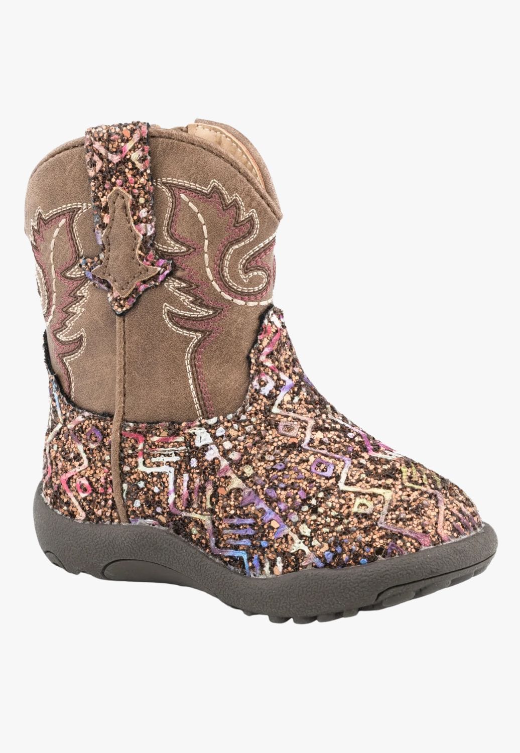 Roper FOOTWEAR - Infants Roper Infants Cowbaby Glitter Aztec Boots