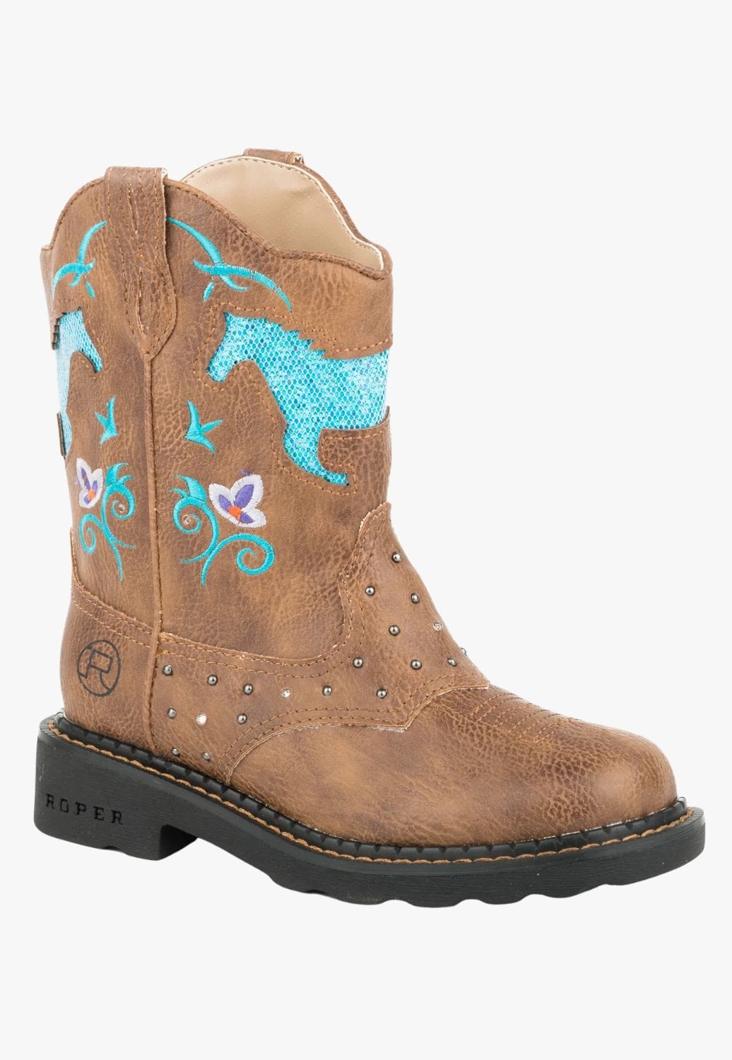 Roper FOOTWEAR - Kids Western Boots Roper Little Kids Horse Light Up Boot