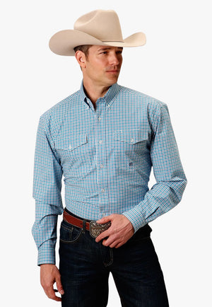 Roper CLOTHING-Mens Long Sleeve Shirts Roper Mens Amarillo Collection Long Sleeve Shirt