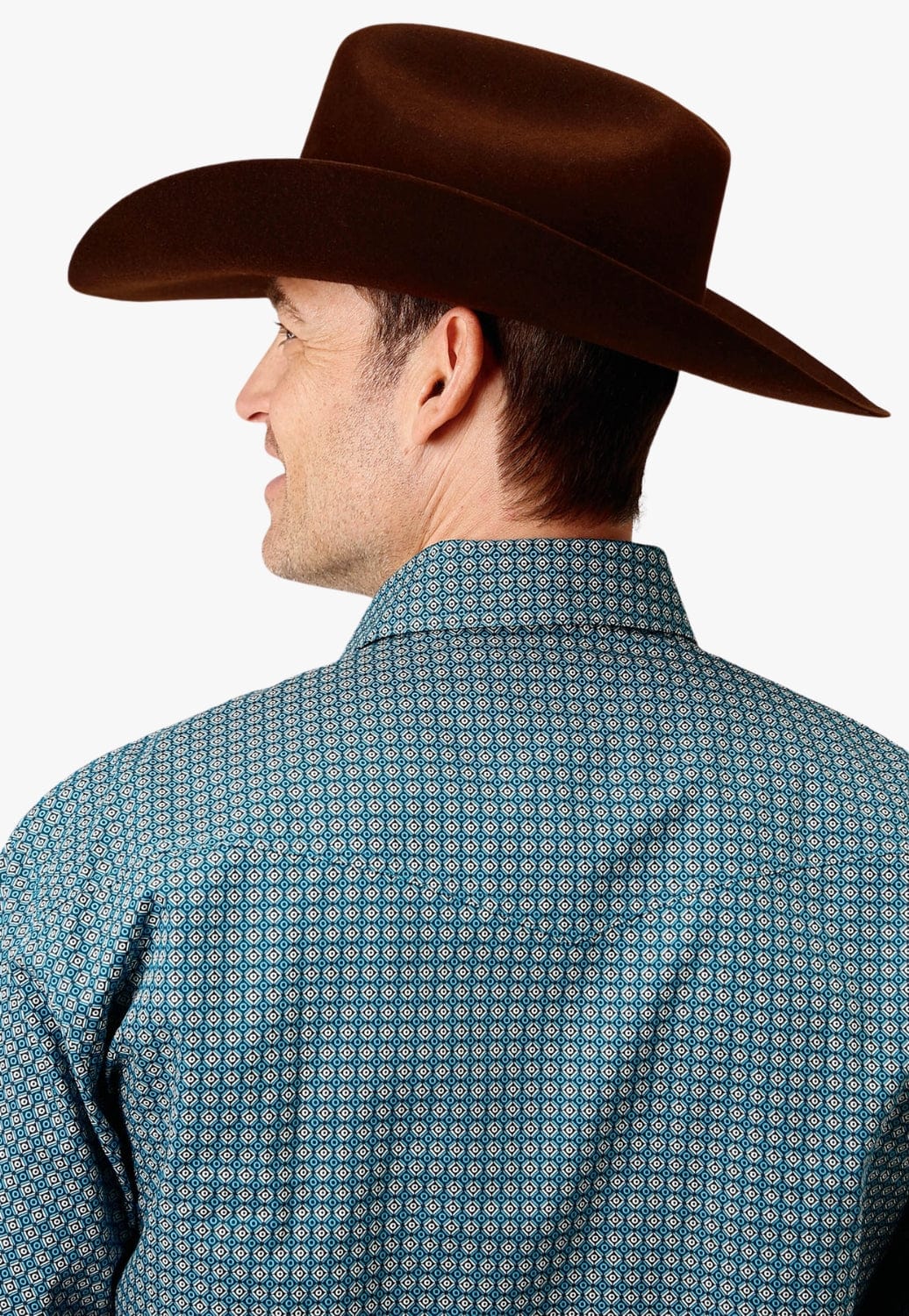 Roper CLOTHING-Mens Long Sleeve Shirts Roper Mens Amarillo Collection Long Sleeve Shirt