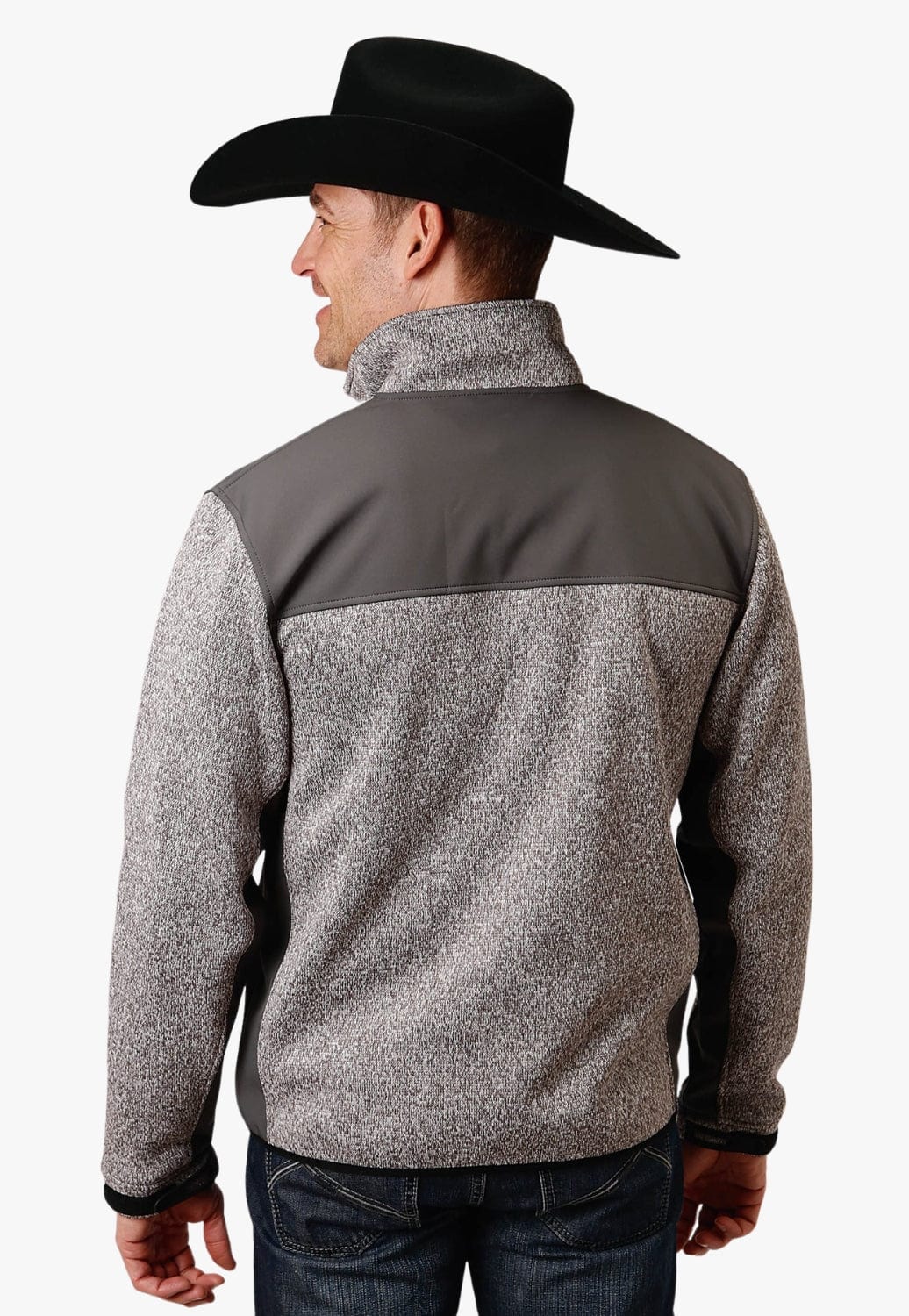 Roper CLOTHING-MensWinterTops Roper Mens Knit Fleece Jacket