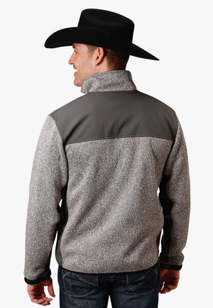Roper CLOTHING-MensWinterTops Roper Mens Knit Fleece Jacket