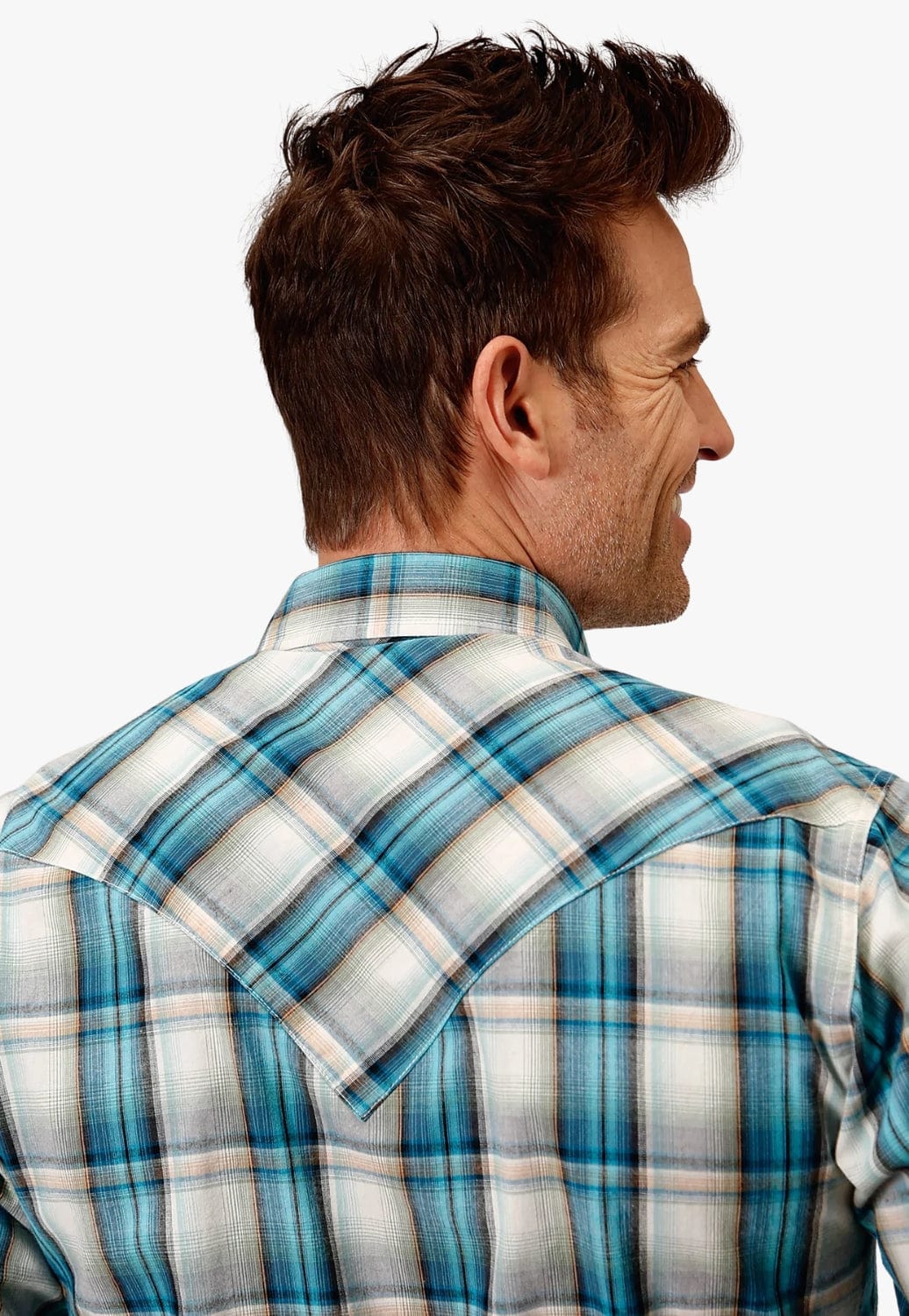 Roper CLOTHING-Mens Long Sleeve Shirts Roper Mens West Made Collection Long Sleeve Shirt