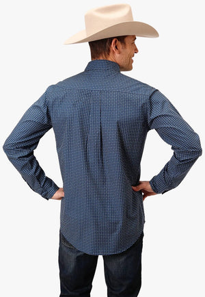 Roper CLOTHING-Mens Long Sleeve Shirts Roper Mens West Made Collection Long Sleeve Shirt