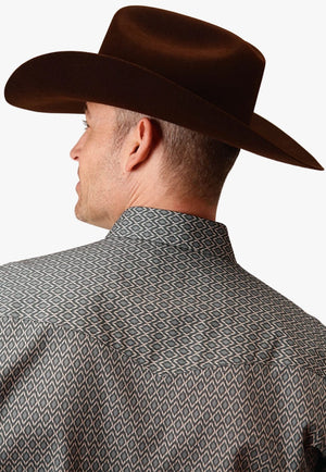 Roper CLOTHING-Mens Long Sleeve Shirts Roper Mens West Made Collection Long Sleeve Shirt