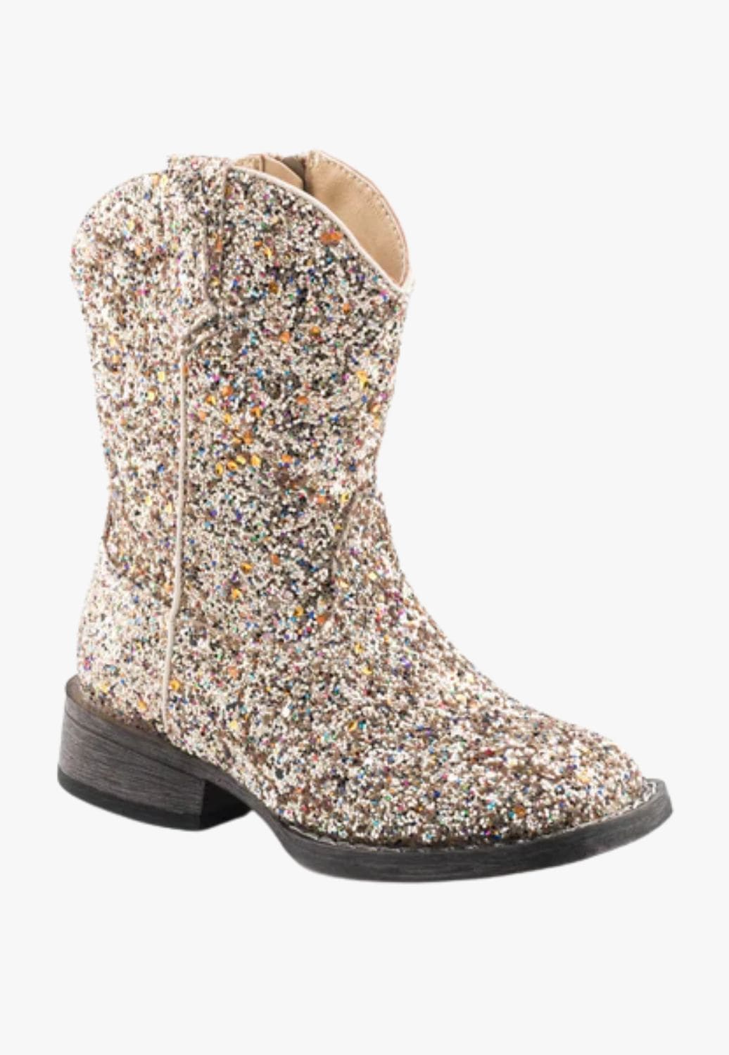 Roper FOOTWEAR - Kids Western Boots Roper Toddler Glitter Galore Boots