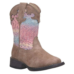 Roper FOOTWEAR - Kids Western Boots Roper Toddler Glitter Lace Top Boot