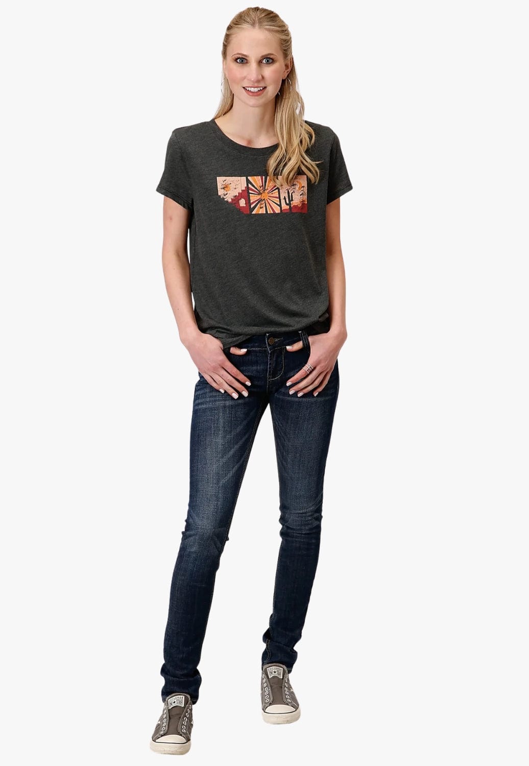 Roper CLOTHING-WomensT-Shirts Roper Womens Five Star Collection T-Shirt