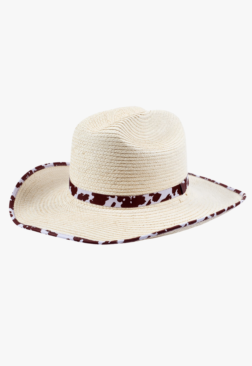 Sunbody HATS - Straw OSFA / Cow Print Sunbody Kids Cattleman Guat Palm Hat