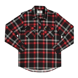 Swanndri CLOTHING-Boys Winter Tops Swanndri Kids Egmont Closed Front Flannelette Shirt Twin Pack