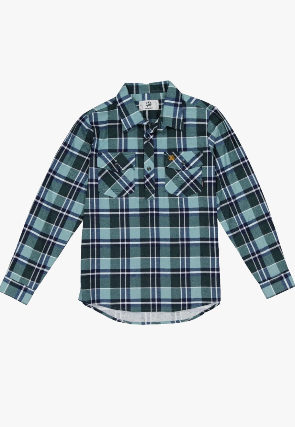 Swanndri CLOTHING-Boys Long Sleeve Shirts Swanndri Kids Egmont Closed Front Flannelette Shirt Twin Pack