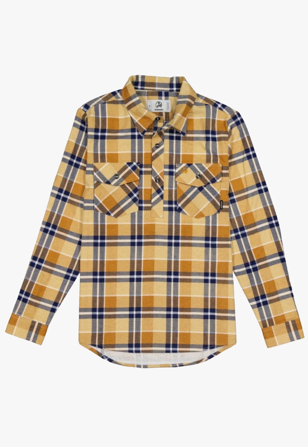 Swanndri CLOTHING-Boys Long Sleeve Shirts Swanndri Kids Egmont Closed Front Flannelette Shirt Twin Pack