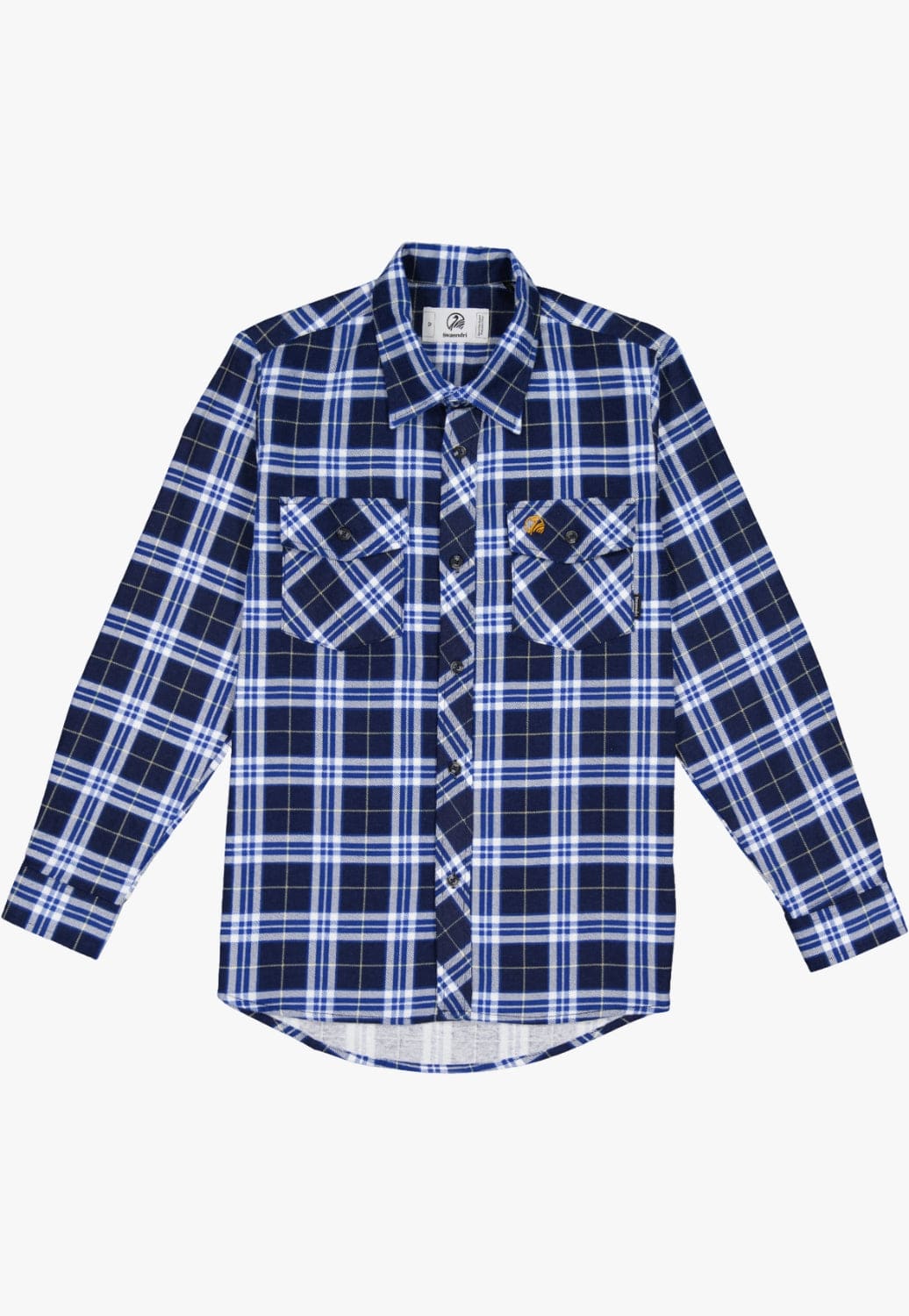 Swanndri CLOTHING-Boys Long Sleeve Shirts Swanndri Kids Egmont Open Front Flannelette Shirt Twin Pack