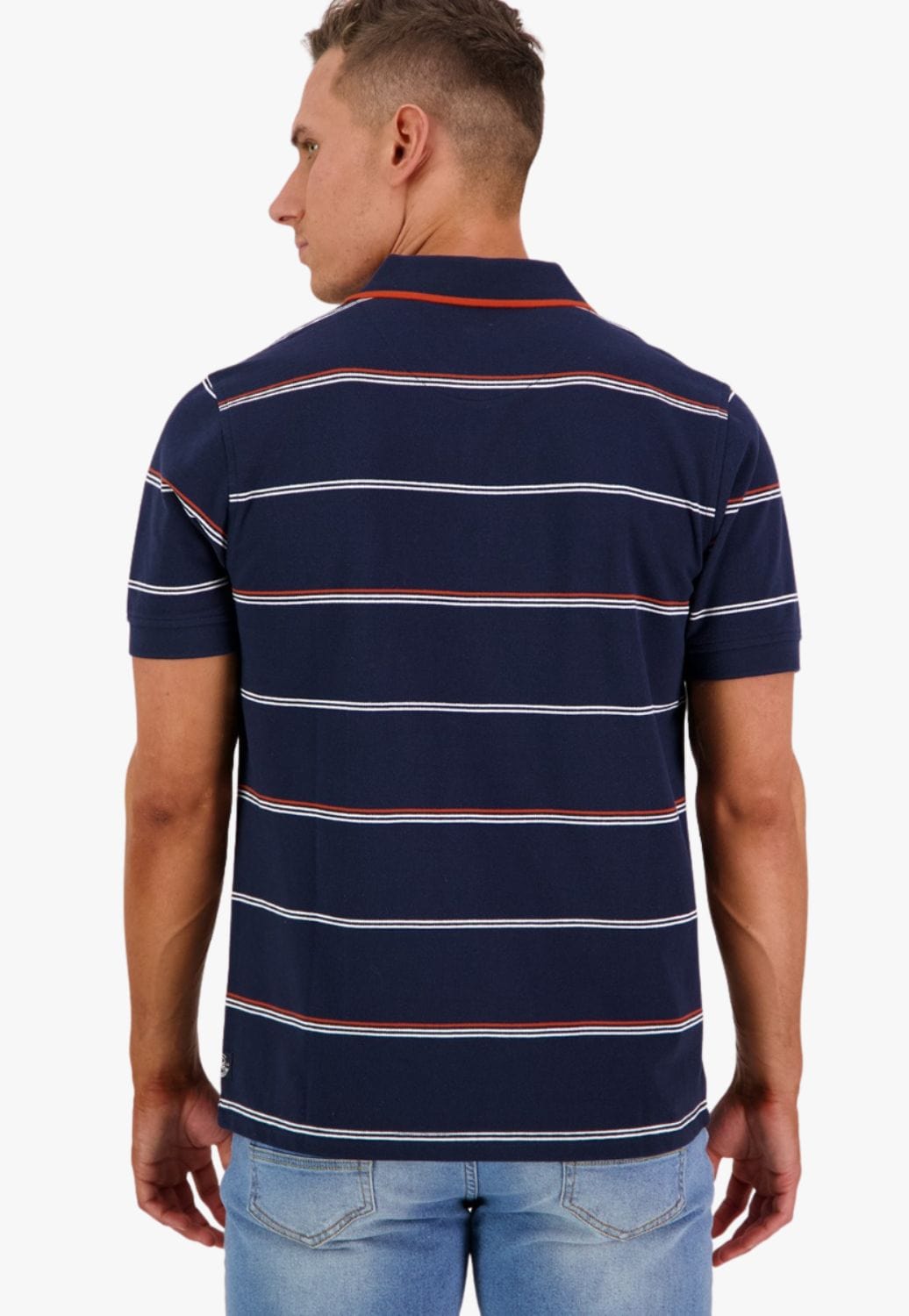 Swanndri CLOTHING-MensPolos Swanndri Mens Baycroft Stripe Polo