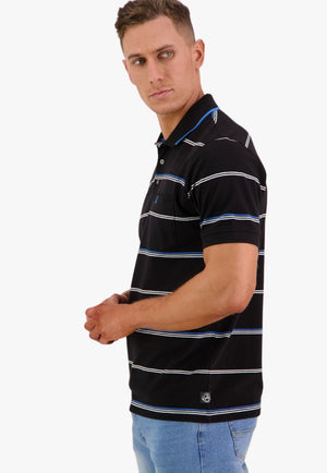 Swanndri CLOTHING-MensPolos Swanndri Mens Baycroft Stripe Polo