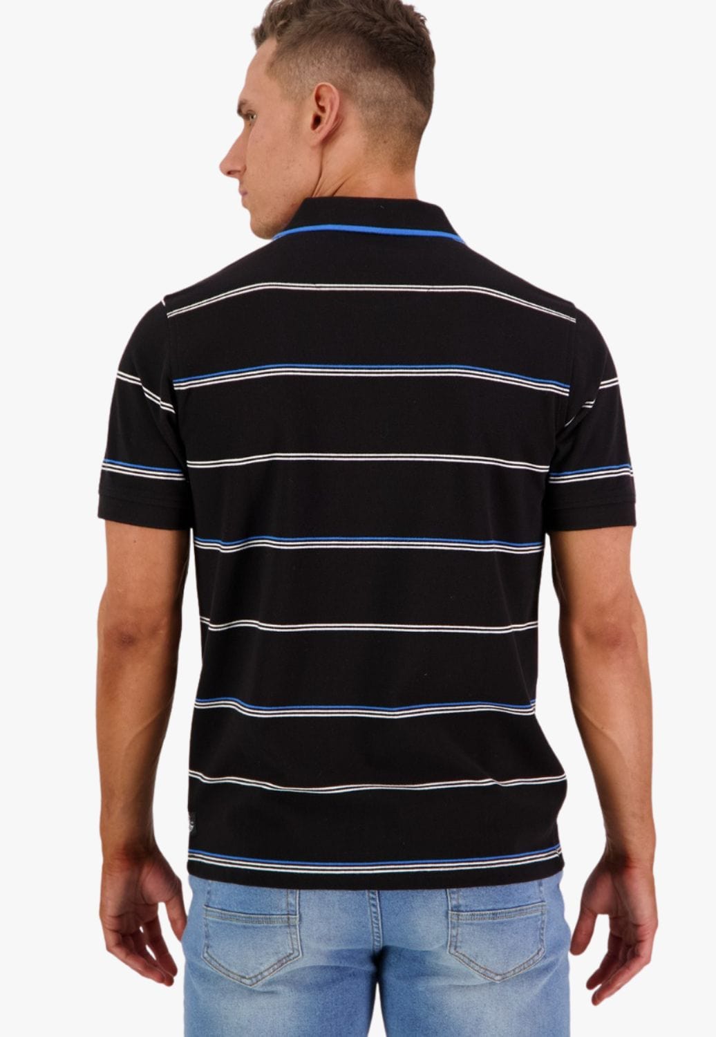 Swanndri CLOTHING-MensPolos Swanndri Mens Baycroft Stripe Polo