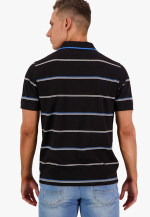 Swanndri CLOTHING-MensPolos Swanndri Mens Baycroft Stripe Polo