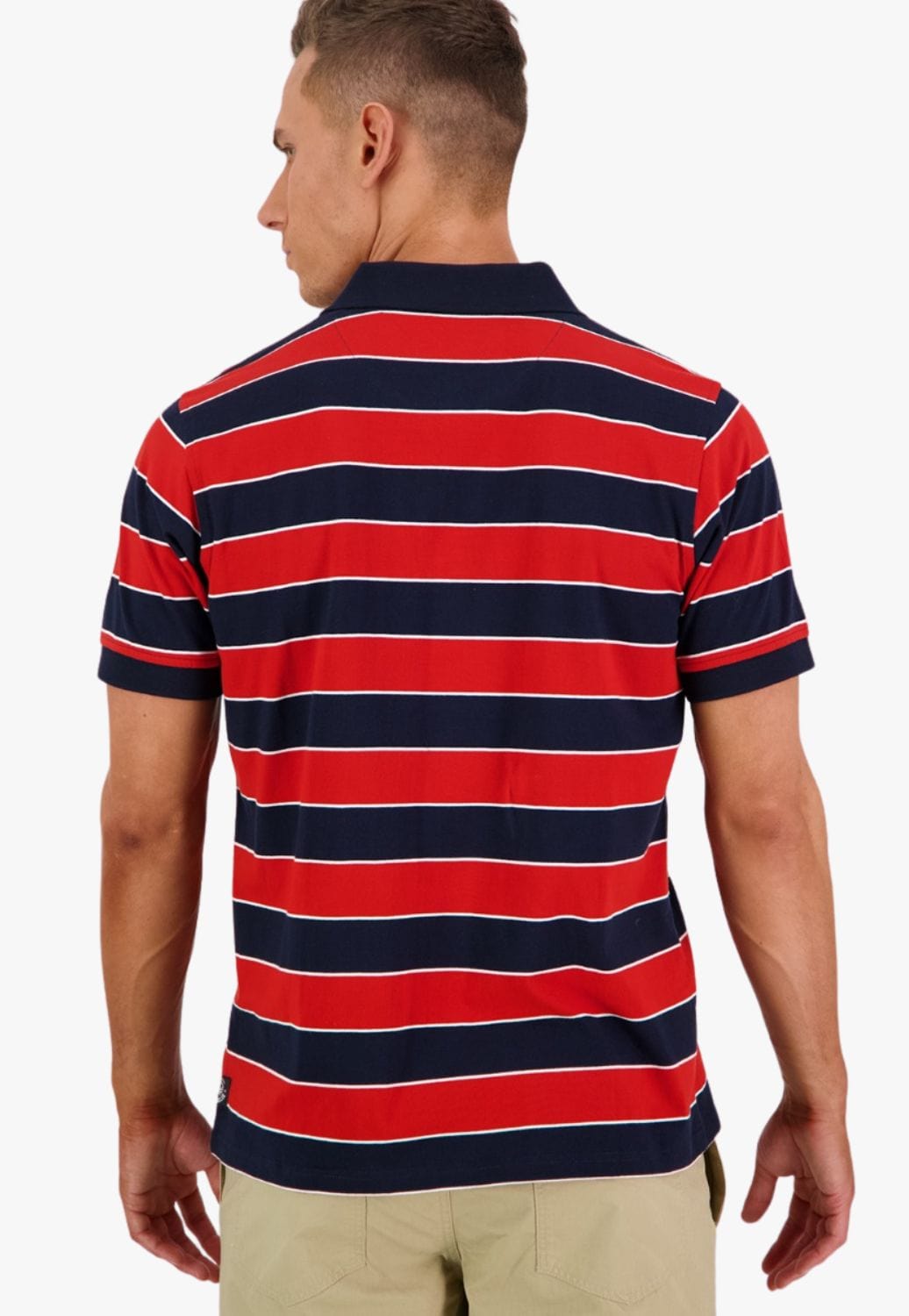 Swanndri CLOTHING-MensPolos Swanndri Mens Brooksville Stripe Polo
