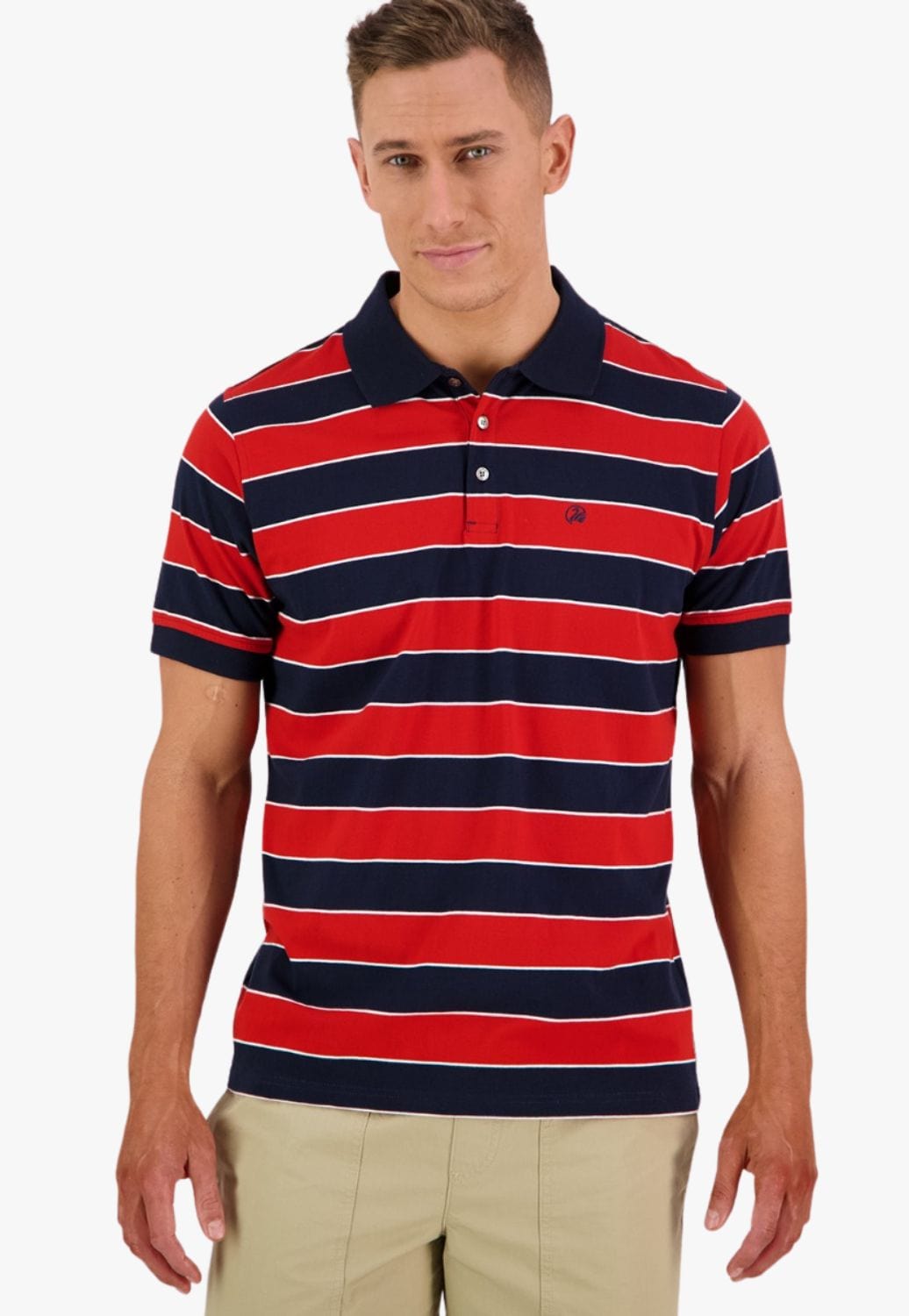 Swanndri CLOTHING-MensPolos Swanndri Mens Brooksville Stripe Polo
