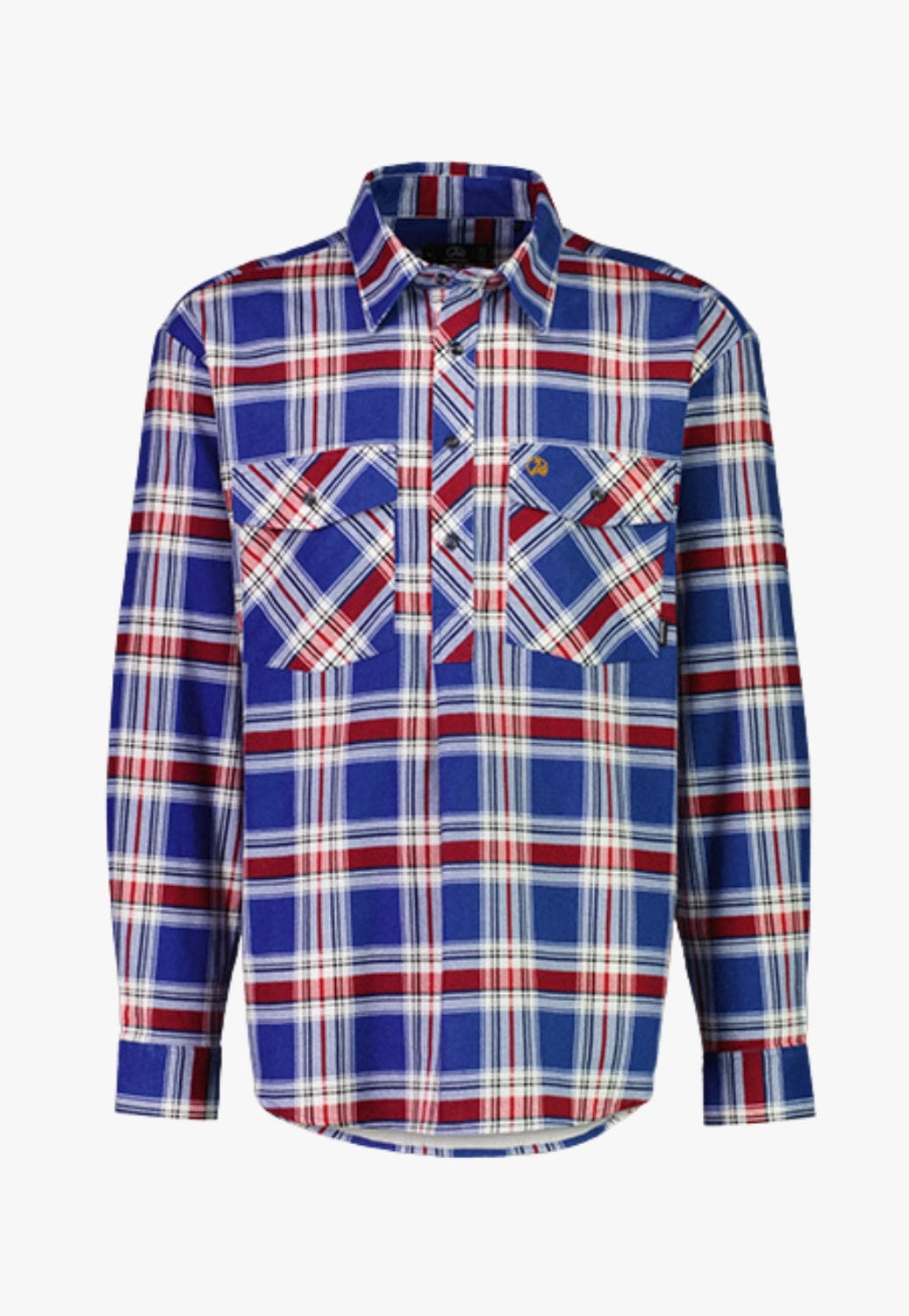 Swanndri CLOTHING-Mens Long Sleeve Shirts Swanndri Mens Egmont Closed Front Flannelette Shirt Twin Pack