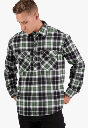 Swanndri CLOTHING-MensWinterTops Swanndri Mens Egmont Flannelette Shirt Twin Pack