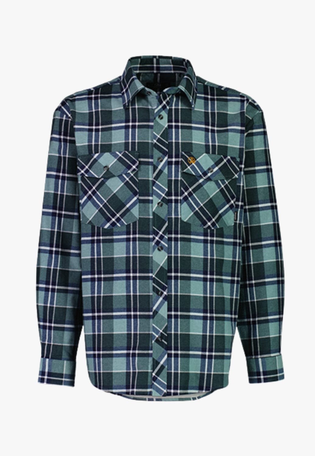 Swanndri CLOTHING-Mens Long Sleeve Shirts Swanndri Mens Egmont Open Front Flannelette Shirt Twin Pack