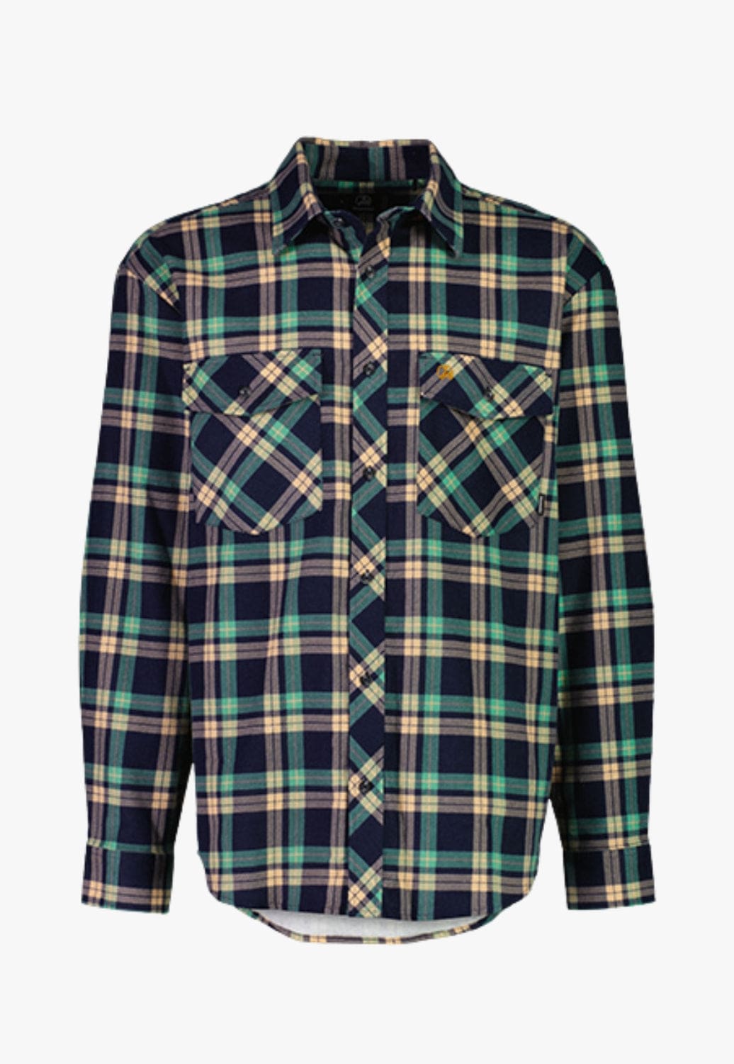 Swanndri CLOTHING-Mens Long Sleeve Shirts Swanndri Mens Egmont Open Front Flannelette Shirt Twin Pack