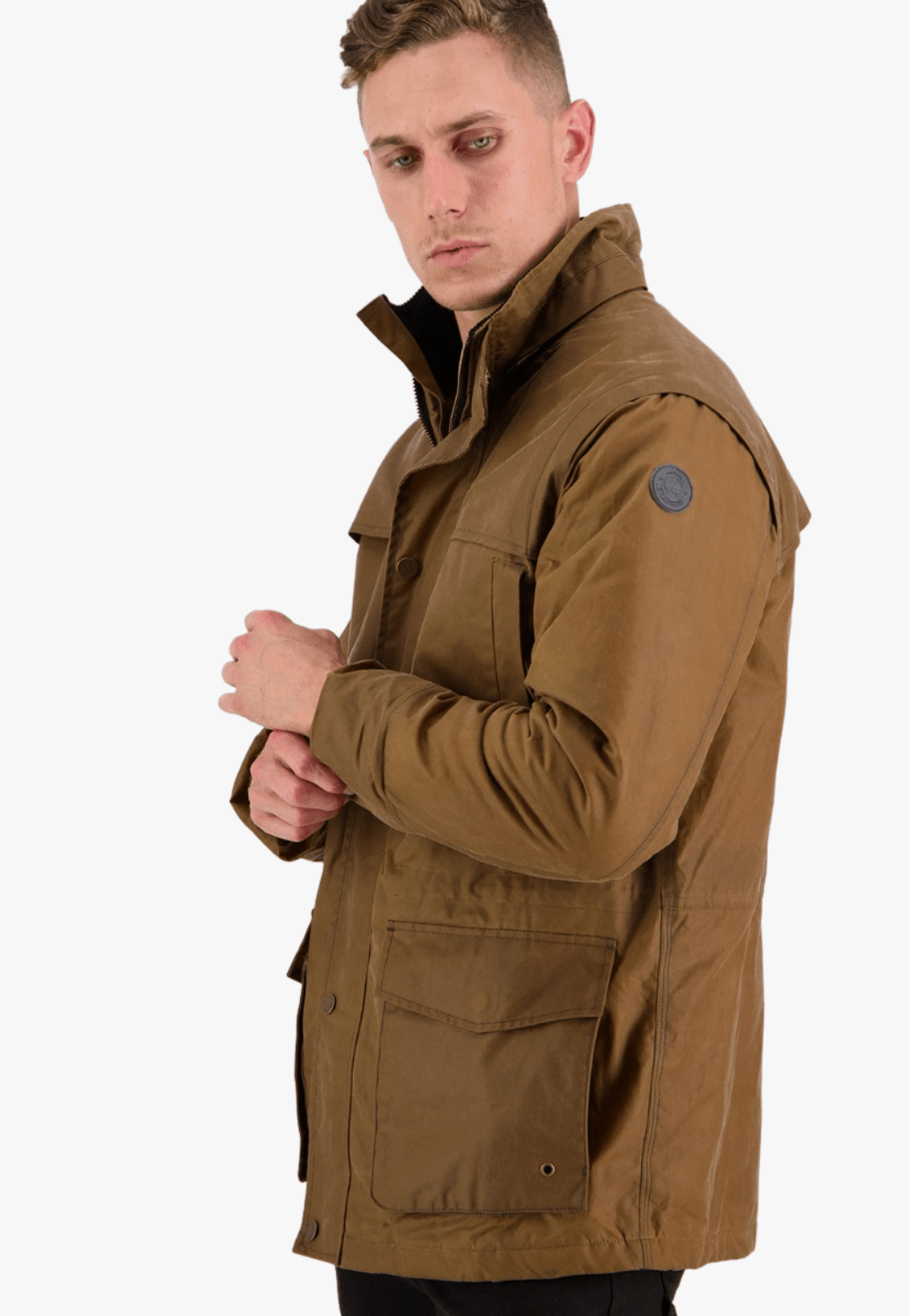 Swanndri CLOTHING-Mens Jackets Swanndri Mens Evans Flat Oilskin Jacket