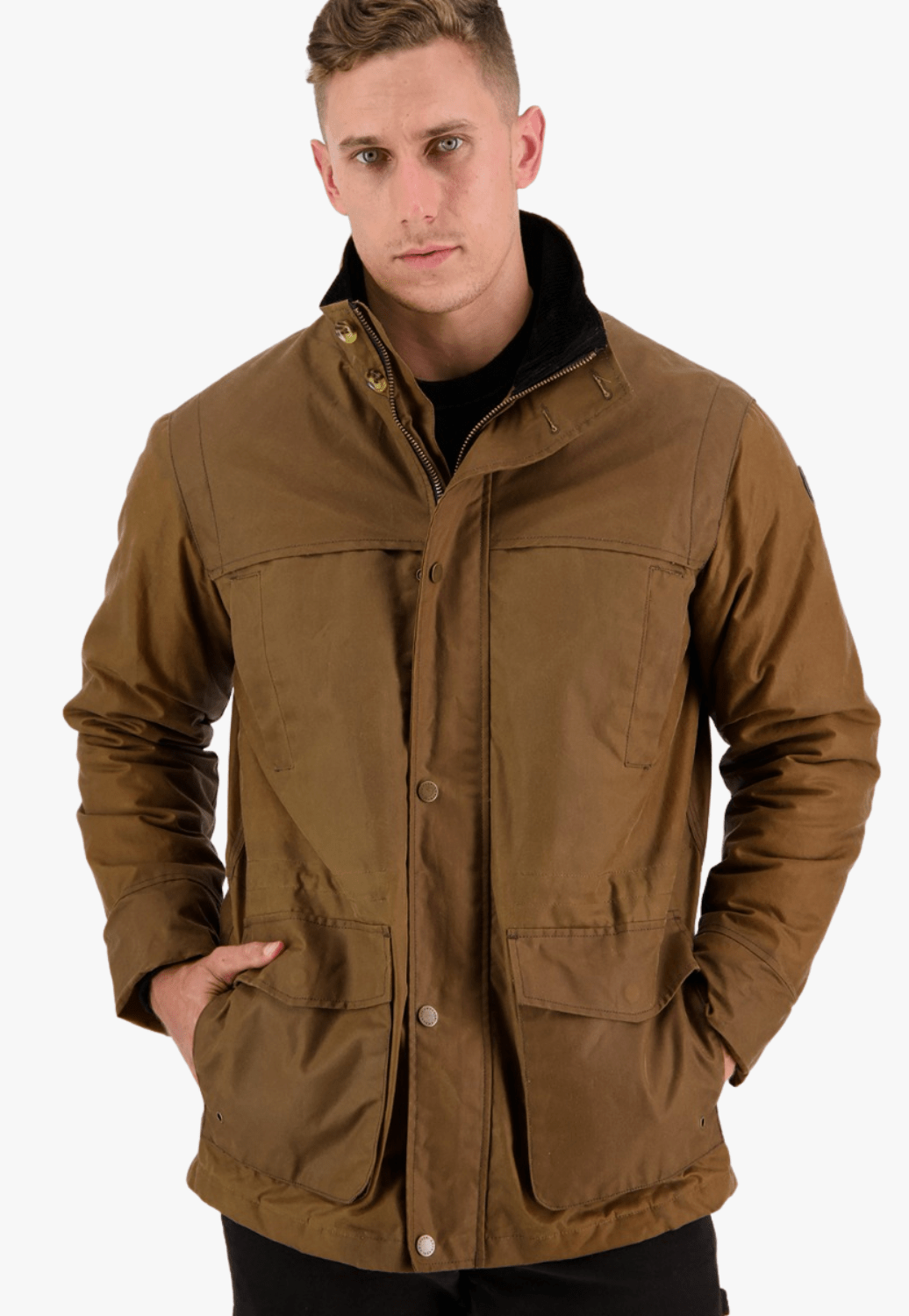Swanndri CLOTHING-Mens Jackets Swanndri Mens Evans Flat Oilskin Jacket
