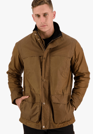 Swanndri CLOTHING-Mens Jackets Swanndri Mens Evans Flat Oilskin Jacket