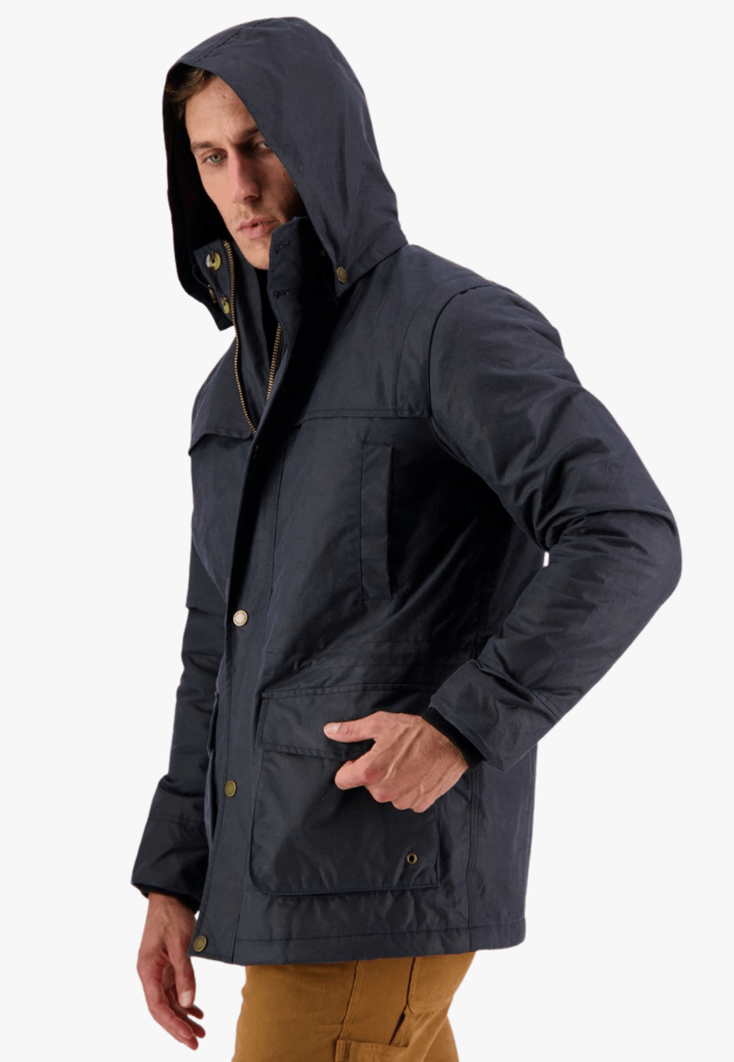 Swanndri CLOTHING-Mens Jackets Swanndri Mens Evans Flat Oilskin Jacket