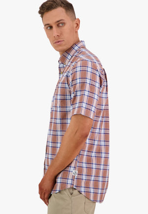 Swanndri CLOTHING-Mens Short Sleeve Shirts Swanndri Mens Kennedy Point Short Sleeve Shirt