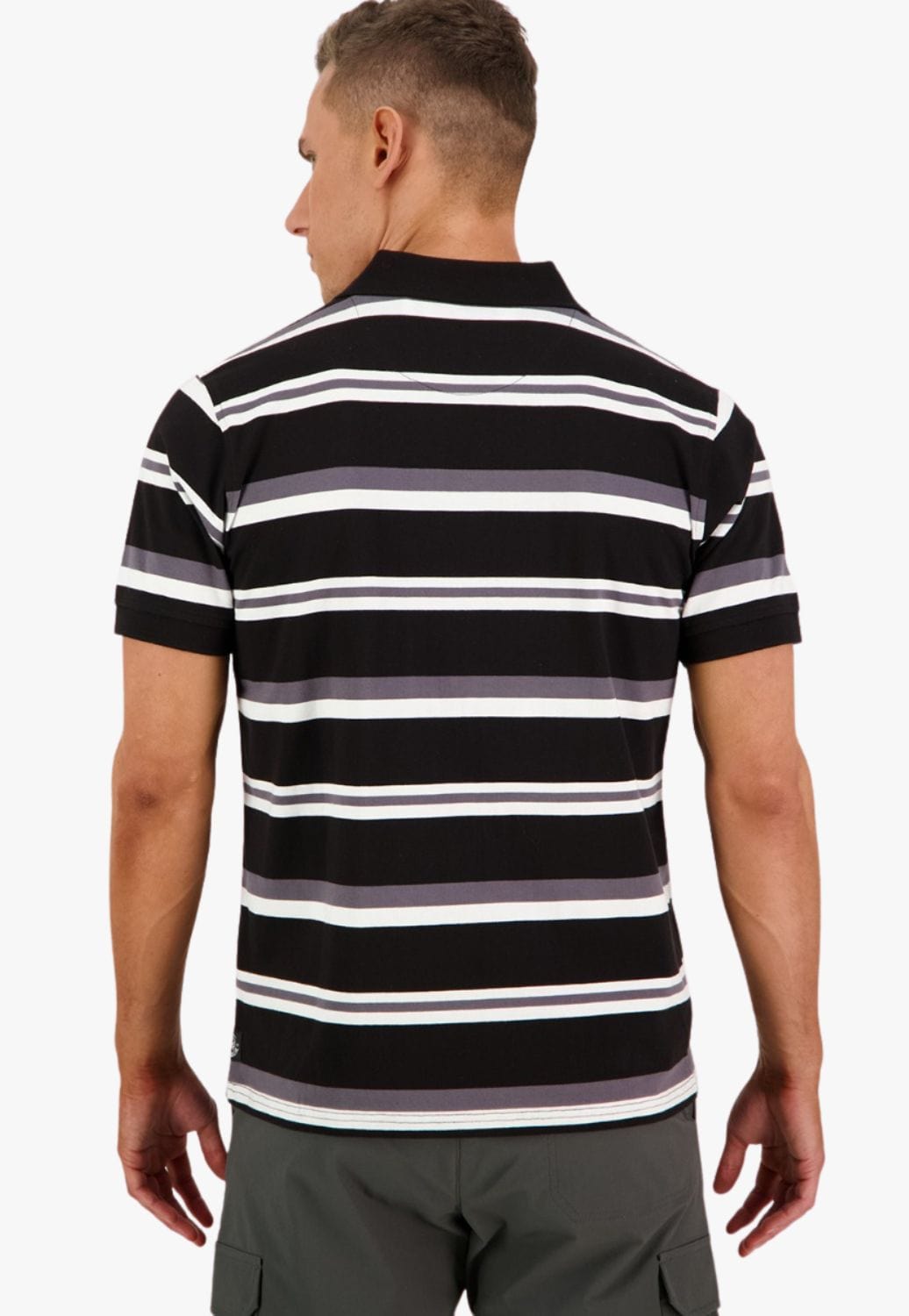 Swanndri CLOTHING-MensPolos Swanndri Mens Mantra Stripe Polo
