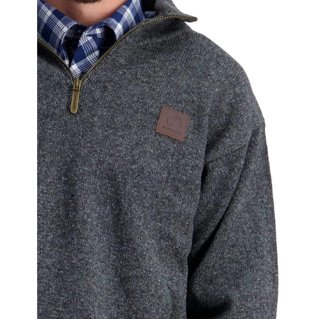 Swanndri CLOTHING-Mens Pullovers Swanndri Mens Mariner Zip Pullover