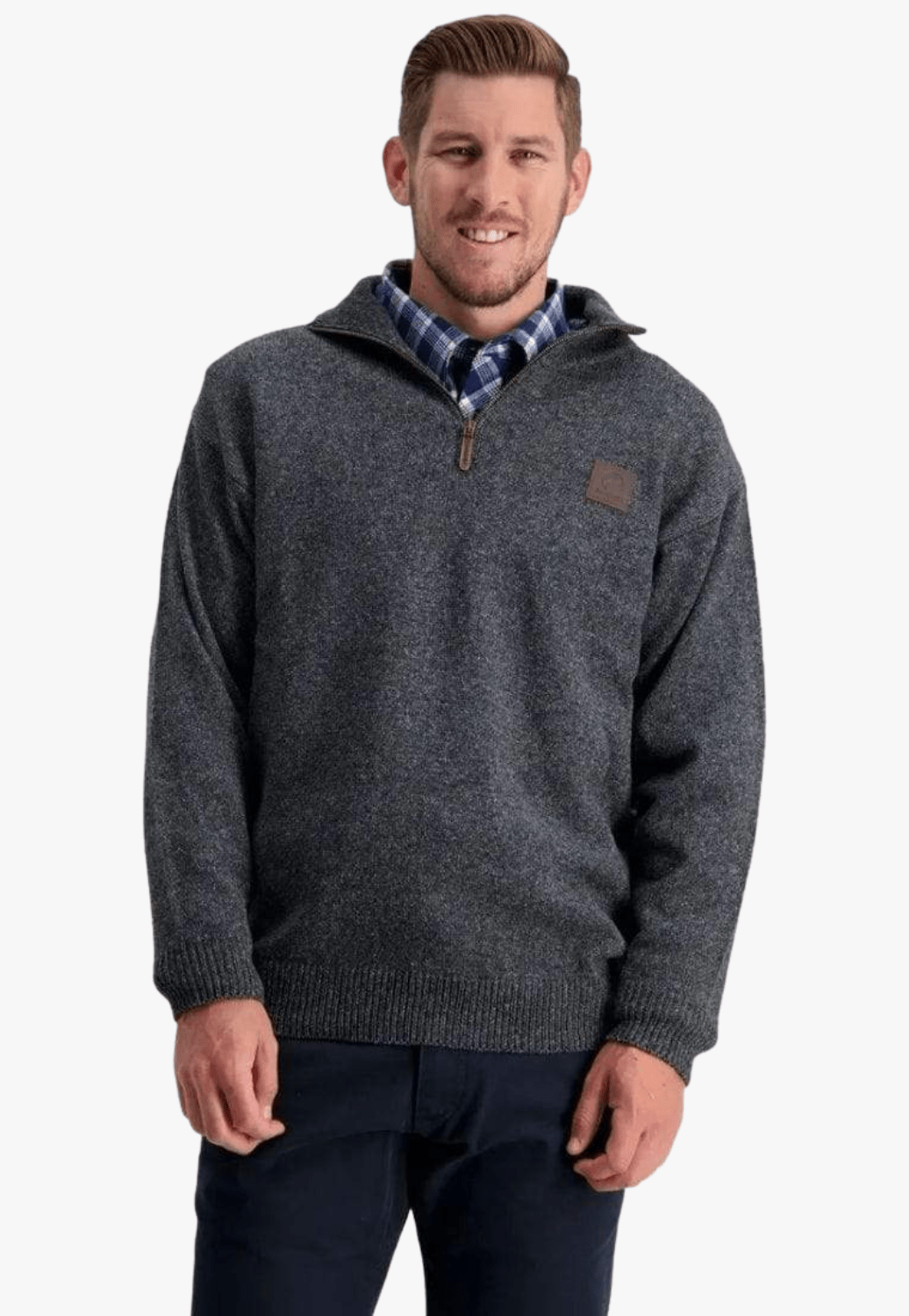 Swanndri CLOTHING-Mens Pullovers Swanndri Mens Mariner Zip Pullover