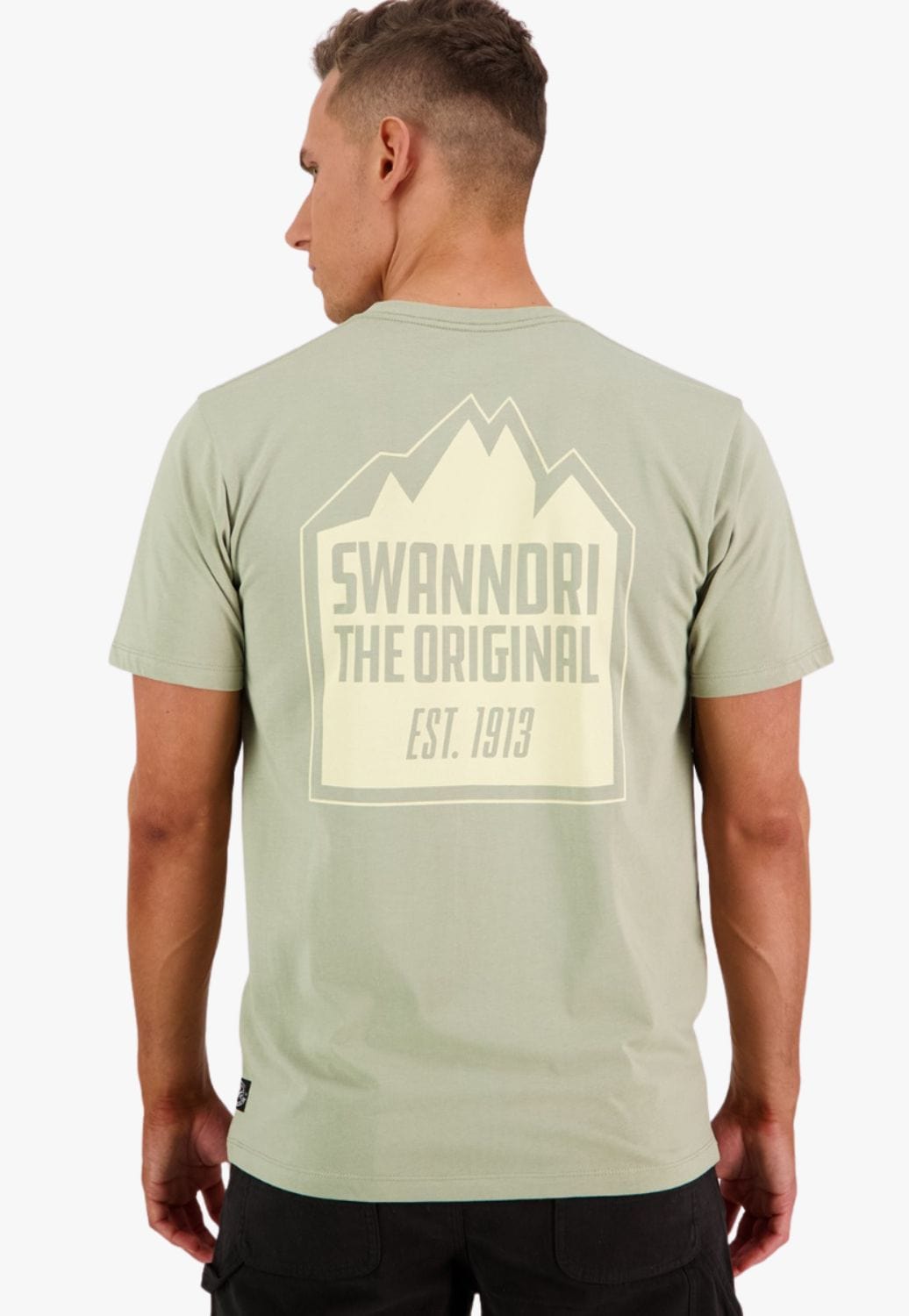 Swanndri CLOTHING-MensT-Shirts Swanndri Mens Peak Stamp Print T-Shirt