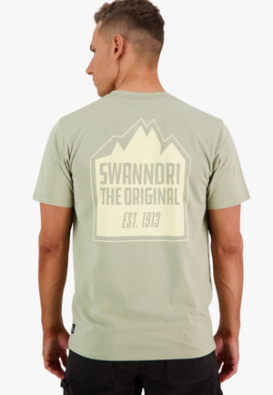 Swanndri CLOTHING-MensT-Shirts Swanndri Mens Peak Stamp Print T-Shirt