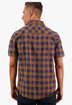 Swanndri CLOTHING-Mens Short Sleeve Shirts Swanndri Mens Rings Beach Short Sleeve Shirt