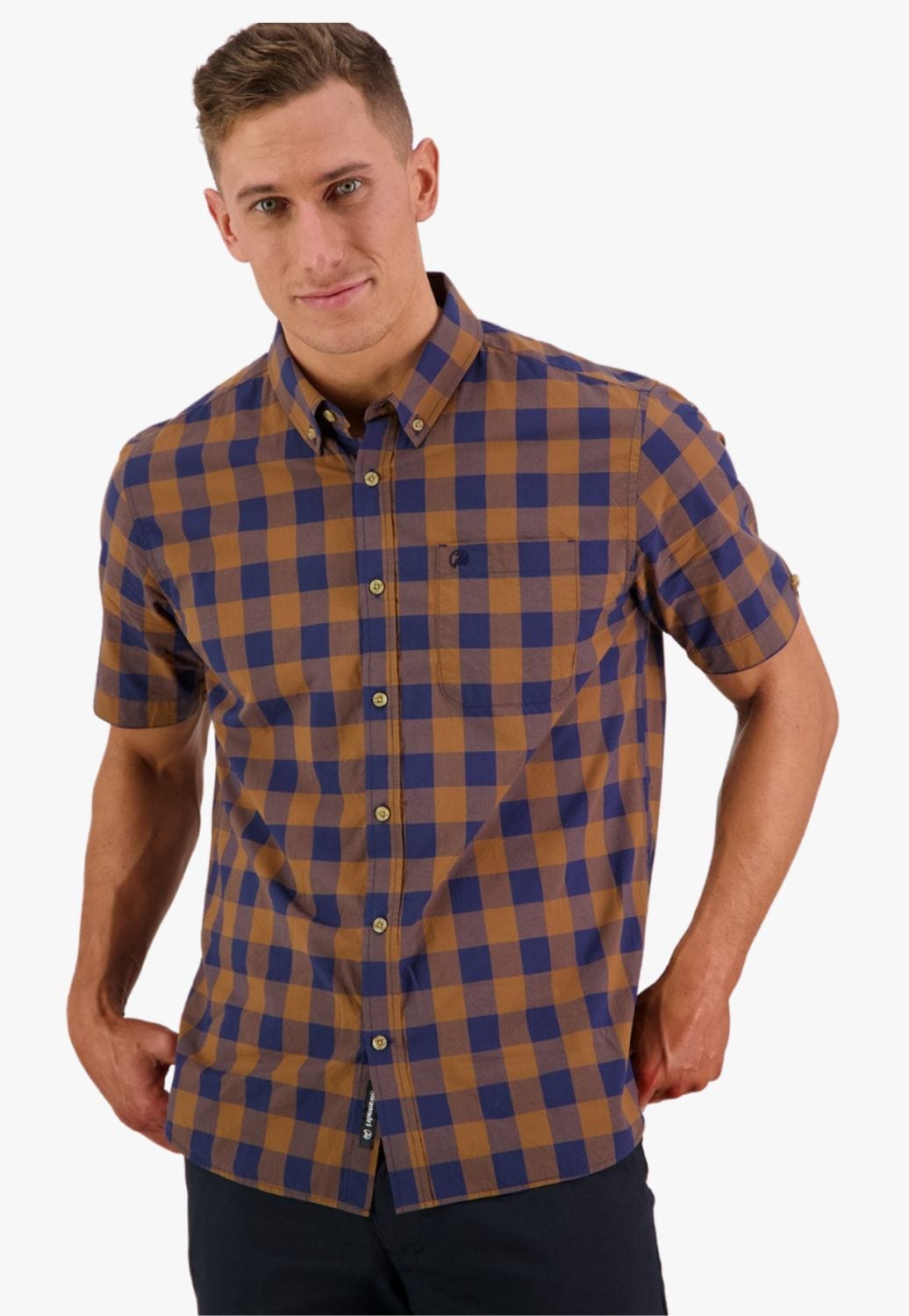 Swanndri CLOTHING-Mens Short Sleeve Shirts Swanndri Mens Rings Beach Short Sleeve Shirt