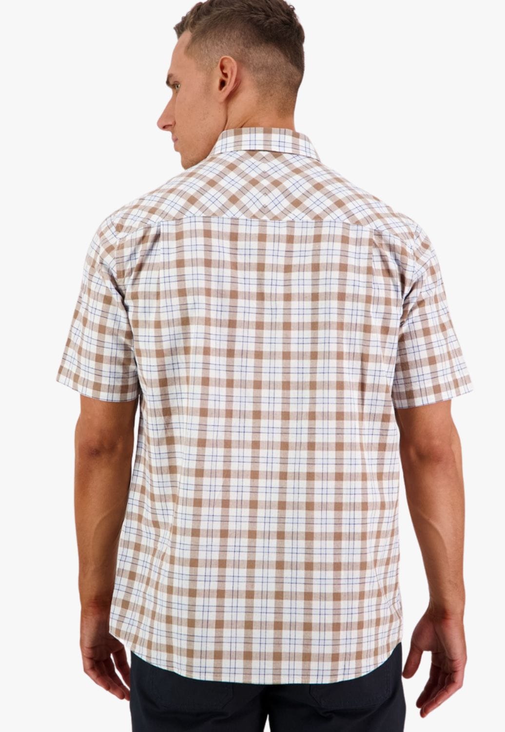 Swanndri CLOTHING-Mens Short Sleeve Shirts Swanndri Mens River Oaks Short Sleeve Shirt