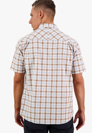 Swanndri CLOTHING-Mens Short Sleeve Shirts Swanndri Mens River Oaks Short Sleeve Shirt