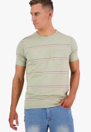 Swanndri CLOTHING-MensT-Shirts Swanndri Mens Thaxton Stripe T-Shirt