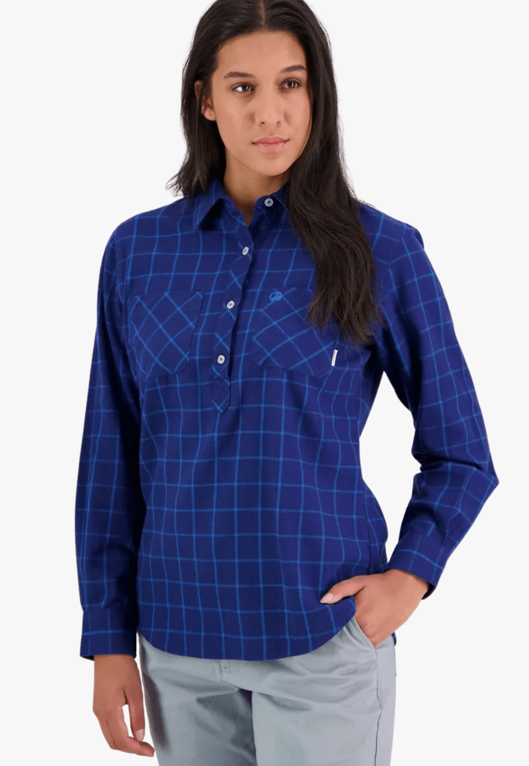 Swanndri CLOTHING-Womens Long Sleeve Shirts Swanndri Womens Barn Shirt