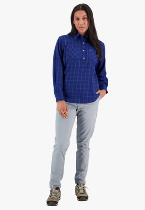 Swanndri CLOTHING-Womens Long Sleeve Shirts Swanndri Womens Barn Shirt