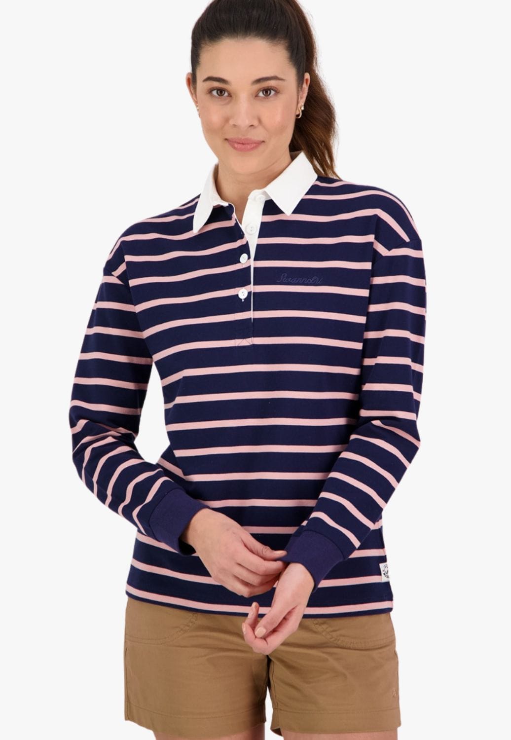 Swanndri CLOTHING-Womens Pullovers Swanndri Womens Carlaw Rugby