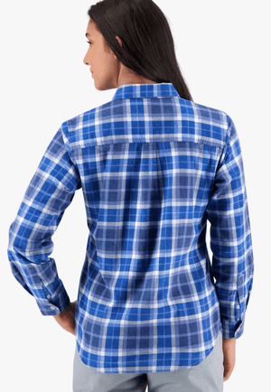 Swanndri CLOTHING-Womens Long Sleeve Shirts Swanndri Womens Egmont Closed Front Flannelette Shirt Twin Pack