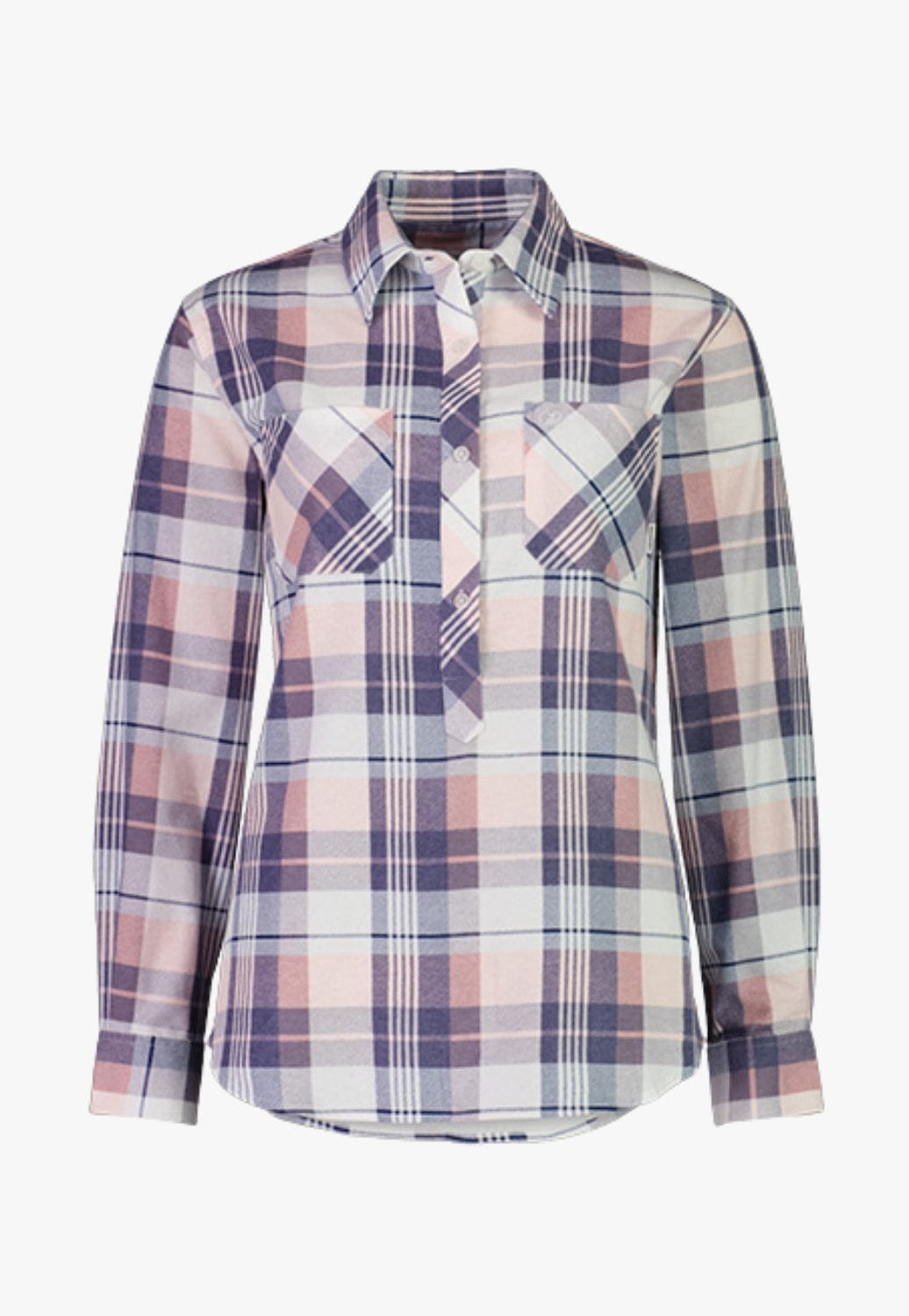 Swanndri CLOTHING-Womens Long Sleeve Shirts Swanndri Womens Egmont Closed Front Flannelette Shirt Twin Pack